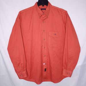 Gant Shirt Mens Large Red Soft Twill Cotton Vintage